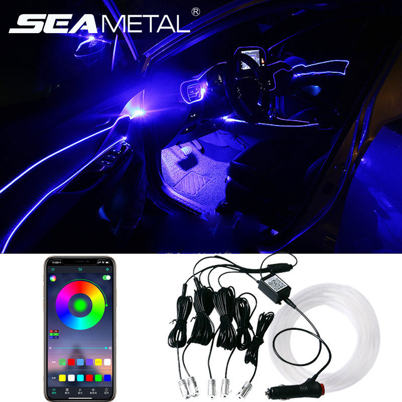 Car Interior Fiber Optic Ambient Light