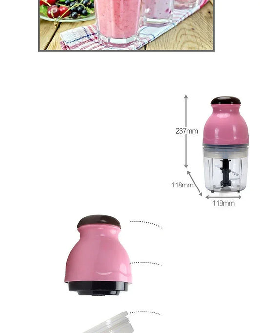 Electric Food Chopper – 500ml, 250W - YAXSO