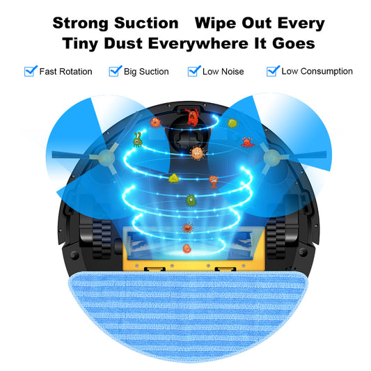 Smart Robot Vacuum Cleaner | Remote-Controlled 3-in-1 Cleaning