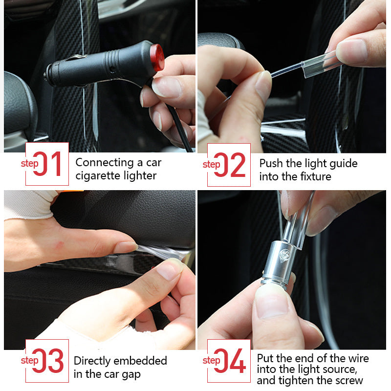 Car Interior Fiber Optic Ambient Light