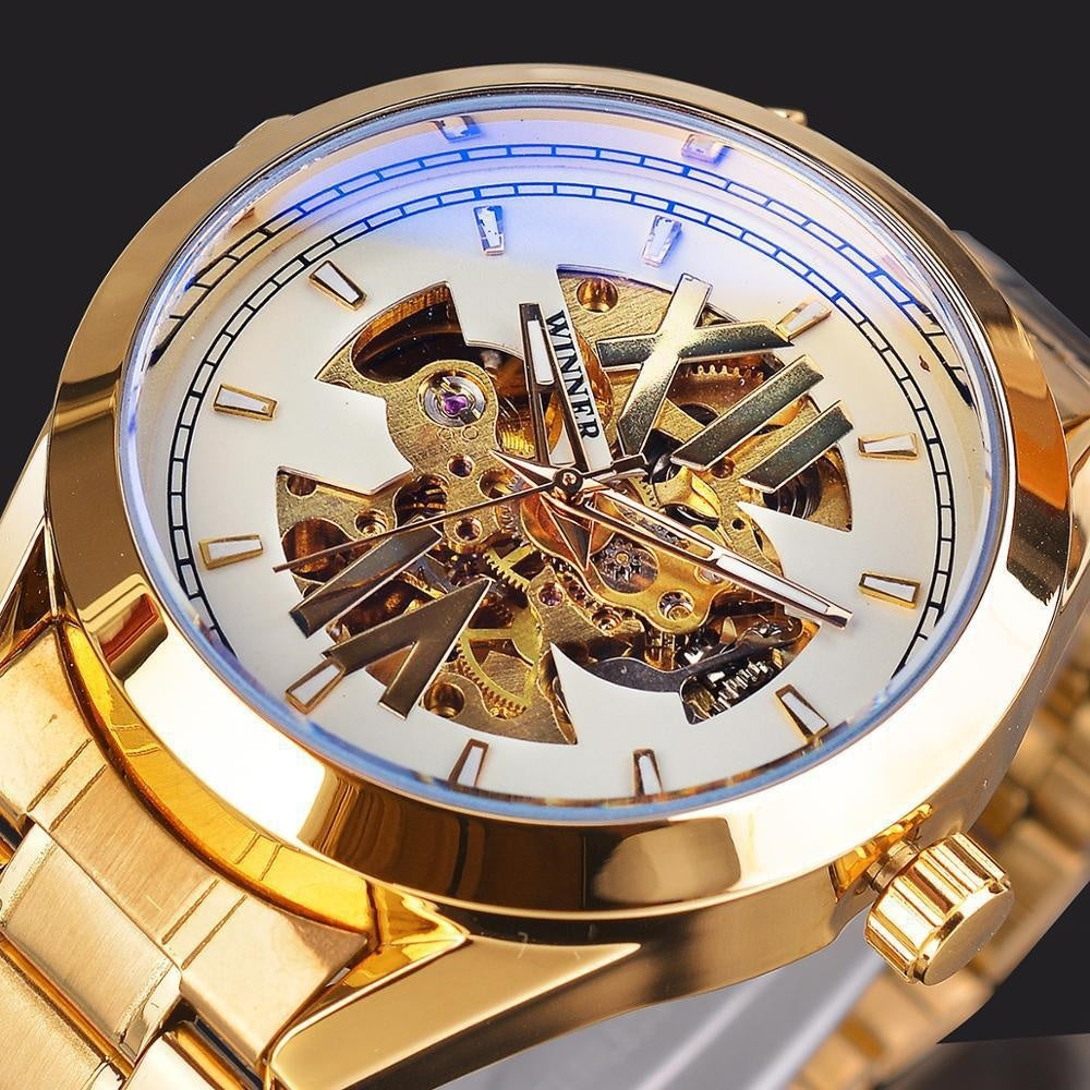 Men's Hollowed Mechanical Watch