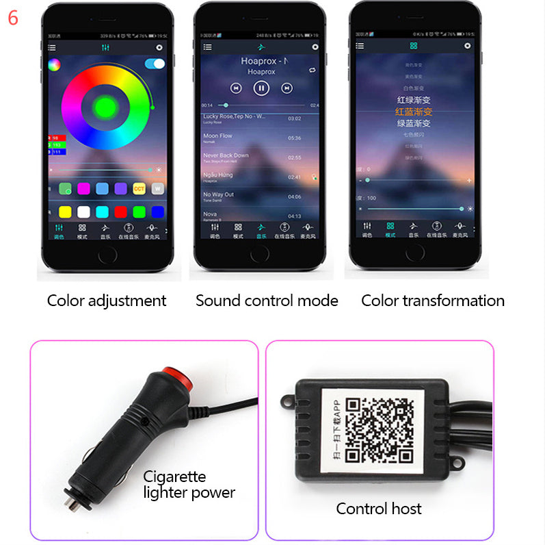 Car Interior Fiber Optic Ambient Light