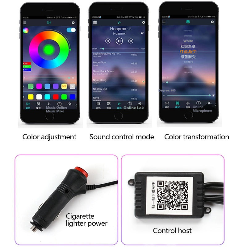 Car Interior Fiber Optic Ambient Light