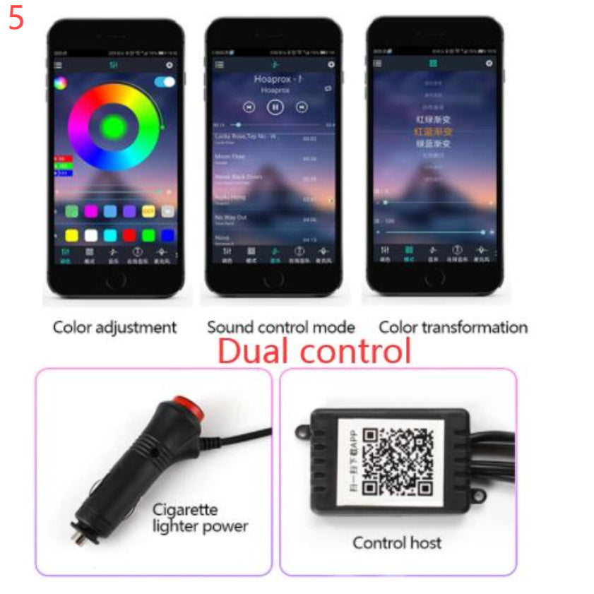 Car Interior Fiber Optic Ambient Light