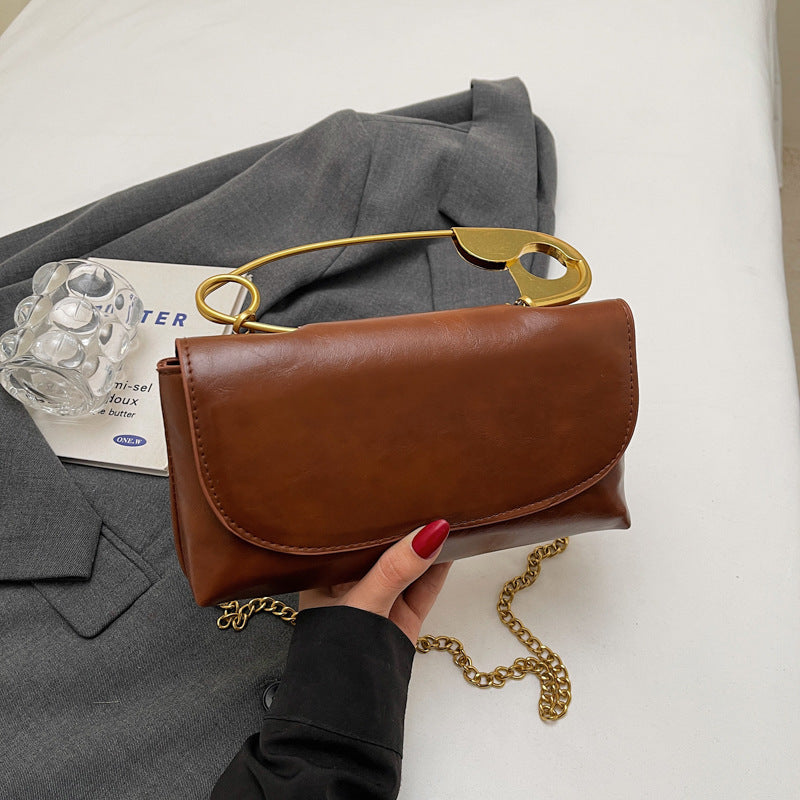 Creative Paper Clip Shoulder Handbag