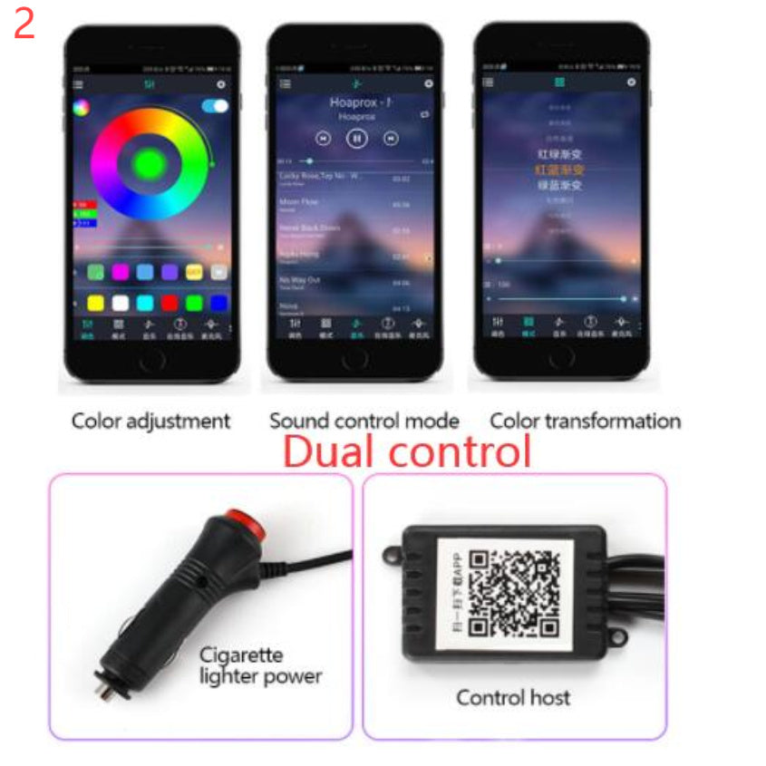 Car Interior Fiber Optic Ambient Light