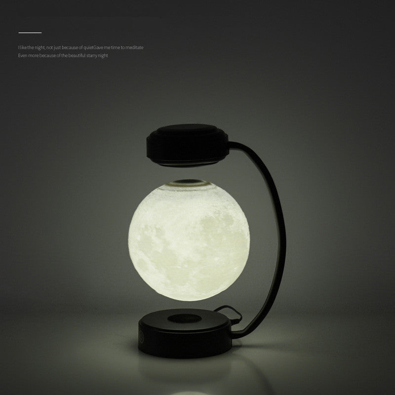 3D Magnetic Levitating LED Moon Lamp – Floating Night Light