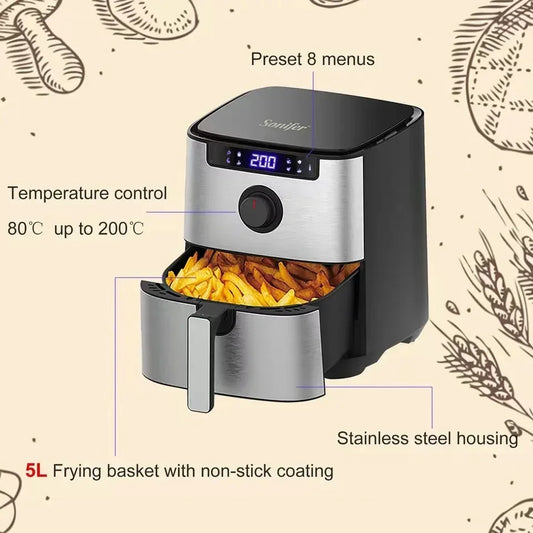 Household Touch Screen 50L Air Fryer - YAXSO