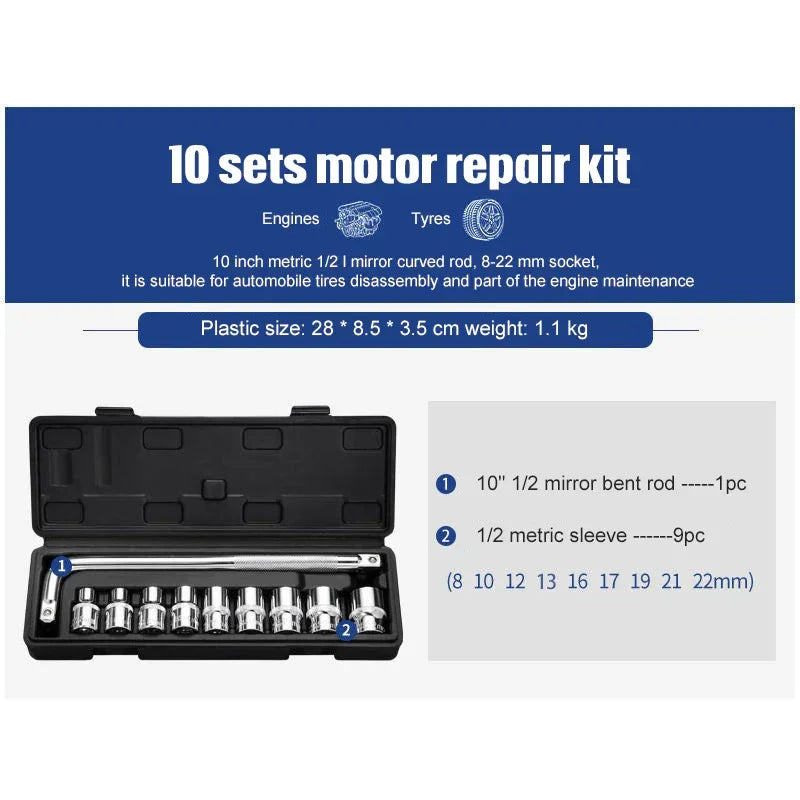 Socket Ratchet Wrench Set Repair Tools - YAXSO