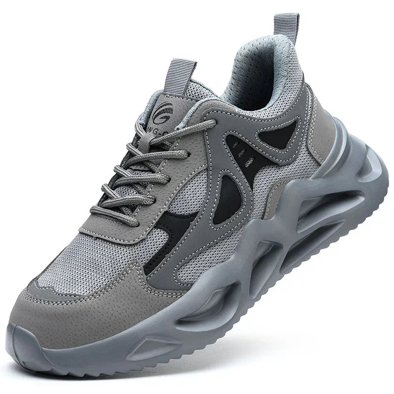 Men's Breathable Lightweight Safety Work Shoes - YAXSO