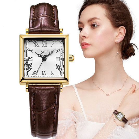 Women's Retro-style Square Watch