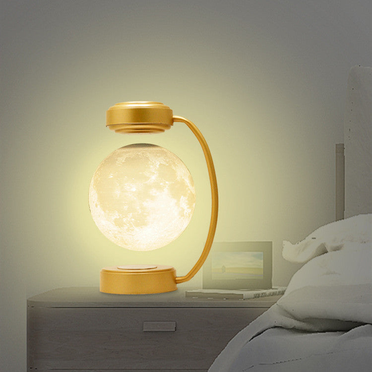 3D Magnetic Levitating LED Moon Lamp – Floating Night Light