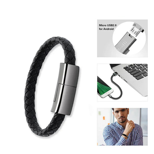 Bracelet USB Charging Cable – Portable Data Cord - YAXSO