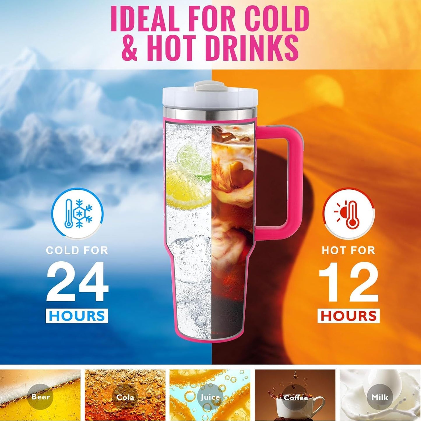 40 Oz Stainless Steel Tumbler