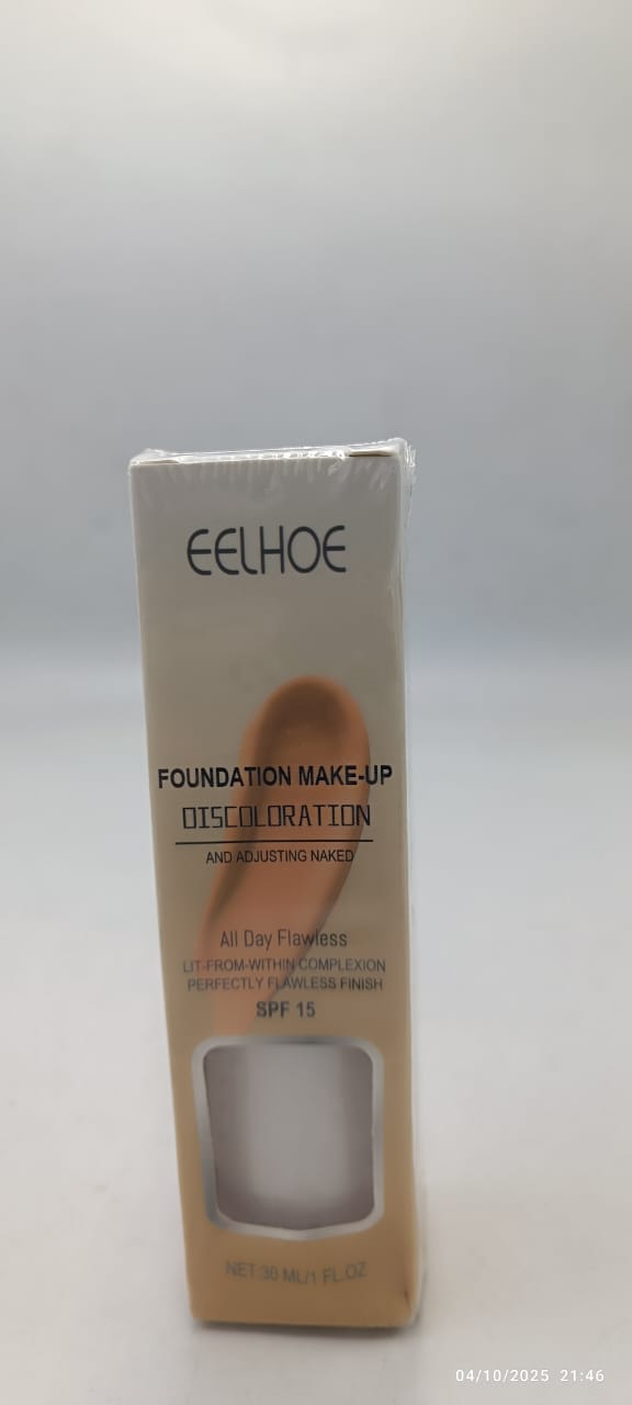 Sealed EELHOE foundation makeup box labeled SPF 15 and 30 ml.