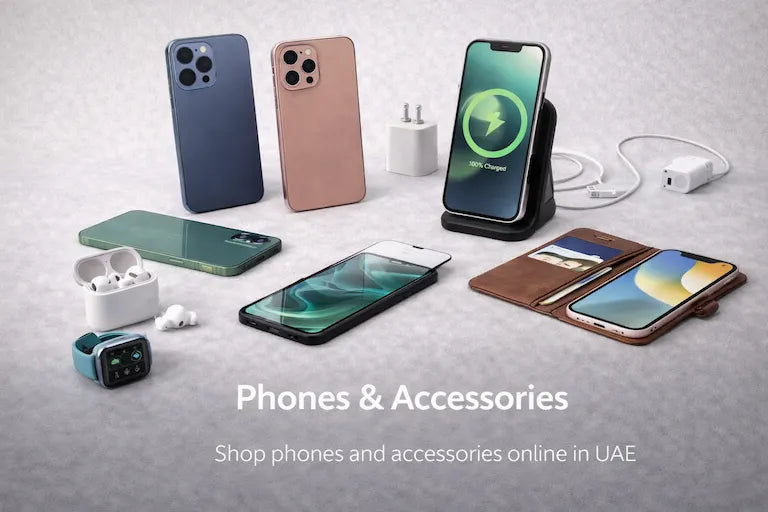Phones and accessories collection in the UAE