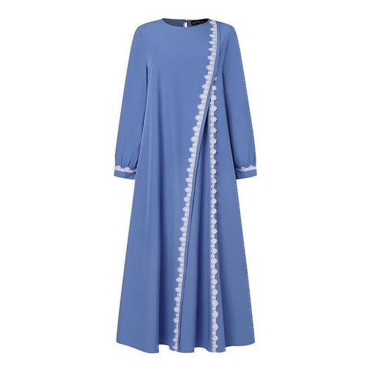 Lace Crochet Long Sleeve Dress