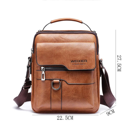 Men's PU Leather Shoulder Bag - YAXSO