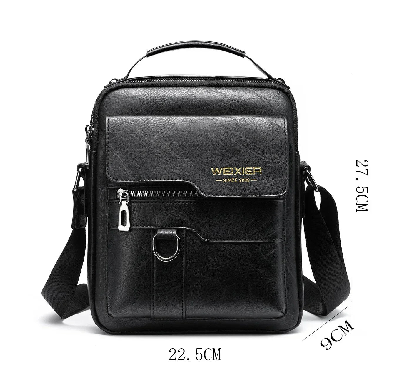 Men's PU Leather Shoulder Bag - YAXSO