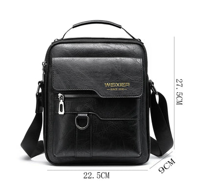 Men's PU Leather Shoulder Bag - YAXSO