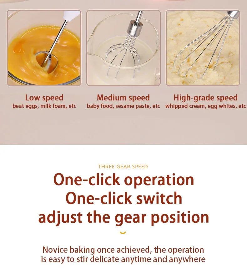 Wireless Egg Beater & Baking Mixer - YAXSO
