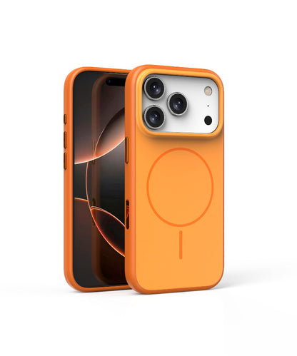 Orange phone case with magnetic design. YAXSO UAE ONLINE STORE