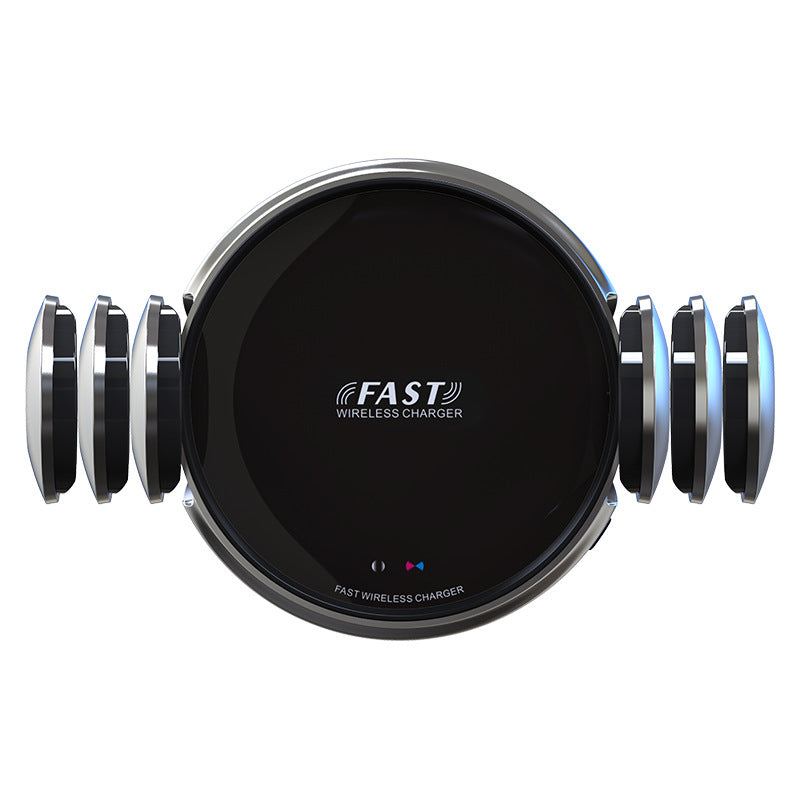 FAST wireless charger disc with magnets and circular charging face