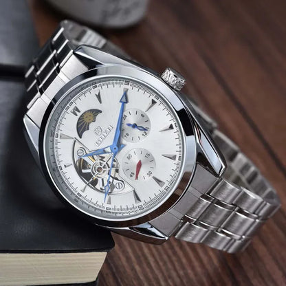 Luxury Mechanical Men’s Watch – Hollow Dial - YAXSO