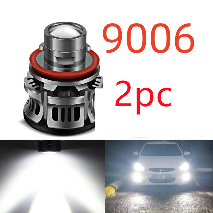 Laser fog lamp bulb, 9006 base, 2-pack, with LED module and beam pattern