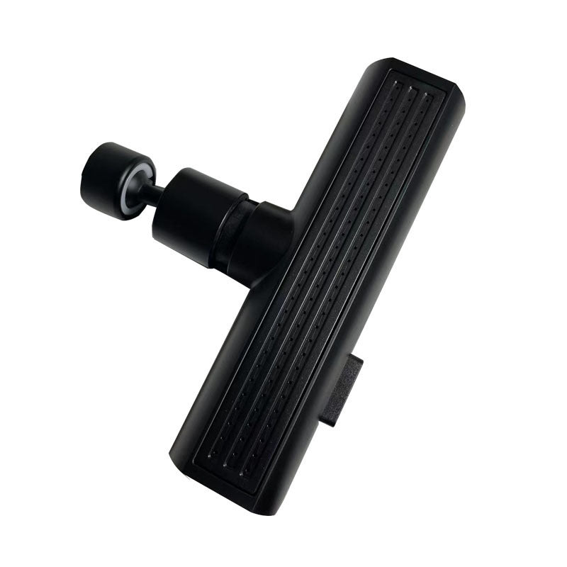 Black metal tool with a handle on a white background