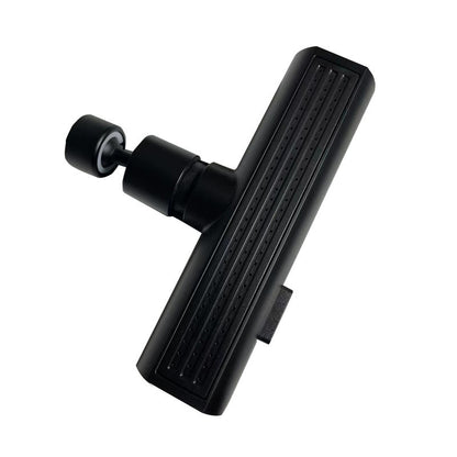 Black metal tool with a handle on a white background