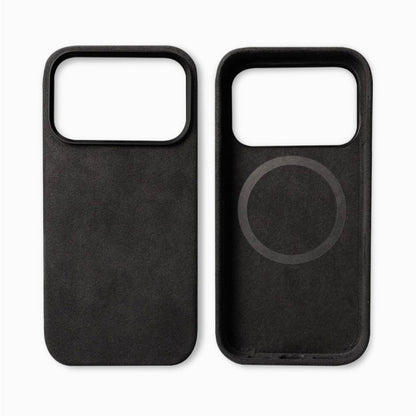 Black phone case with a magnetic feature. YAXSO UAE ONLINE STORE