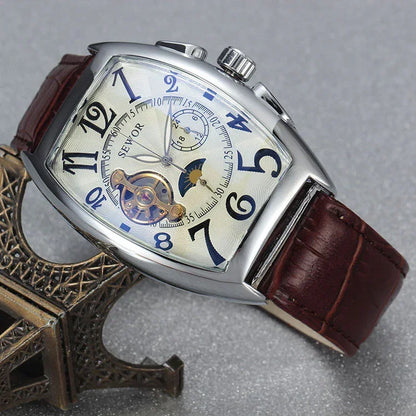 SEWOR Automatic Mechanical Watch – Tonneau Case - YAXSO
