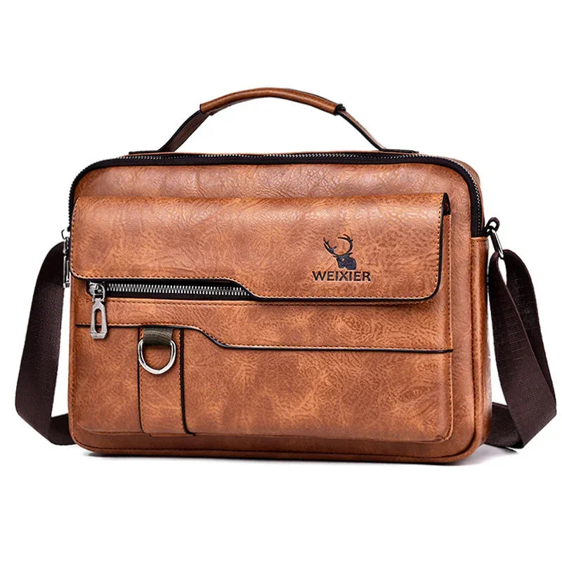 Men's PU Leather Shoulder Bag - YAXSO