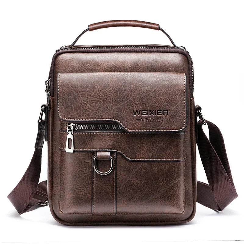 Men's PU Leather Shoulder Bag - YAXSO
