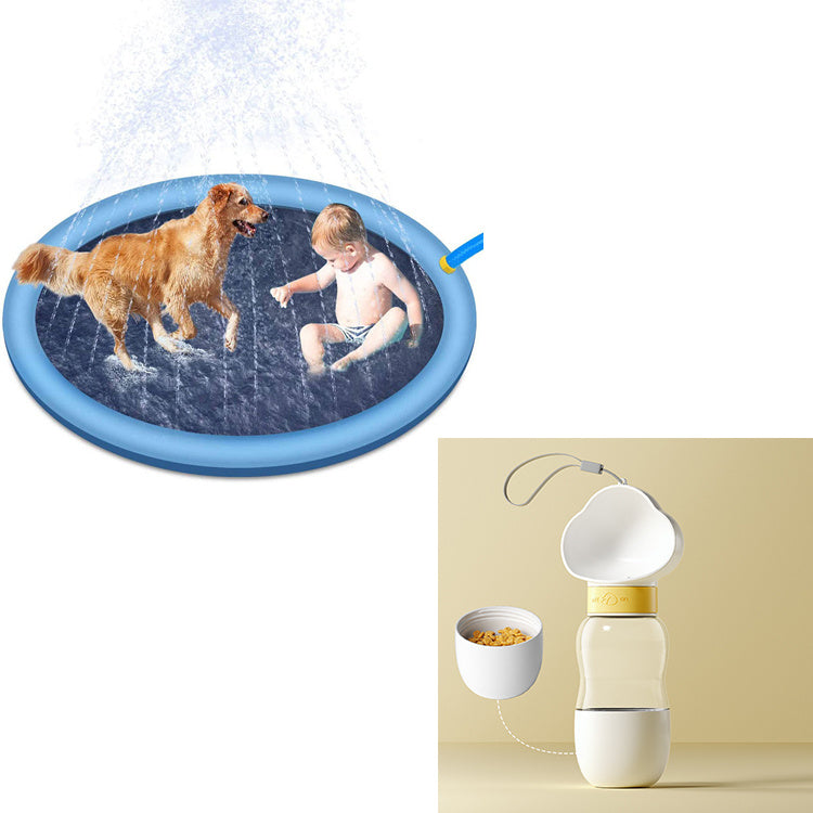 Non-Slip Splash Pad for Kids and Dogs