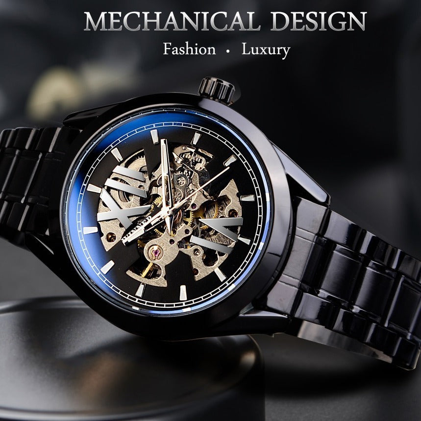 Men's Hollowed Mechanical Watch