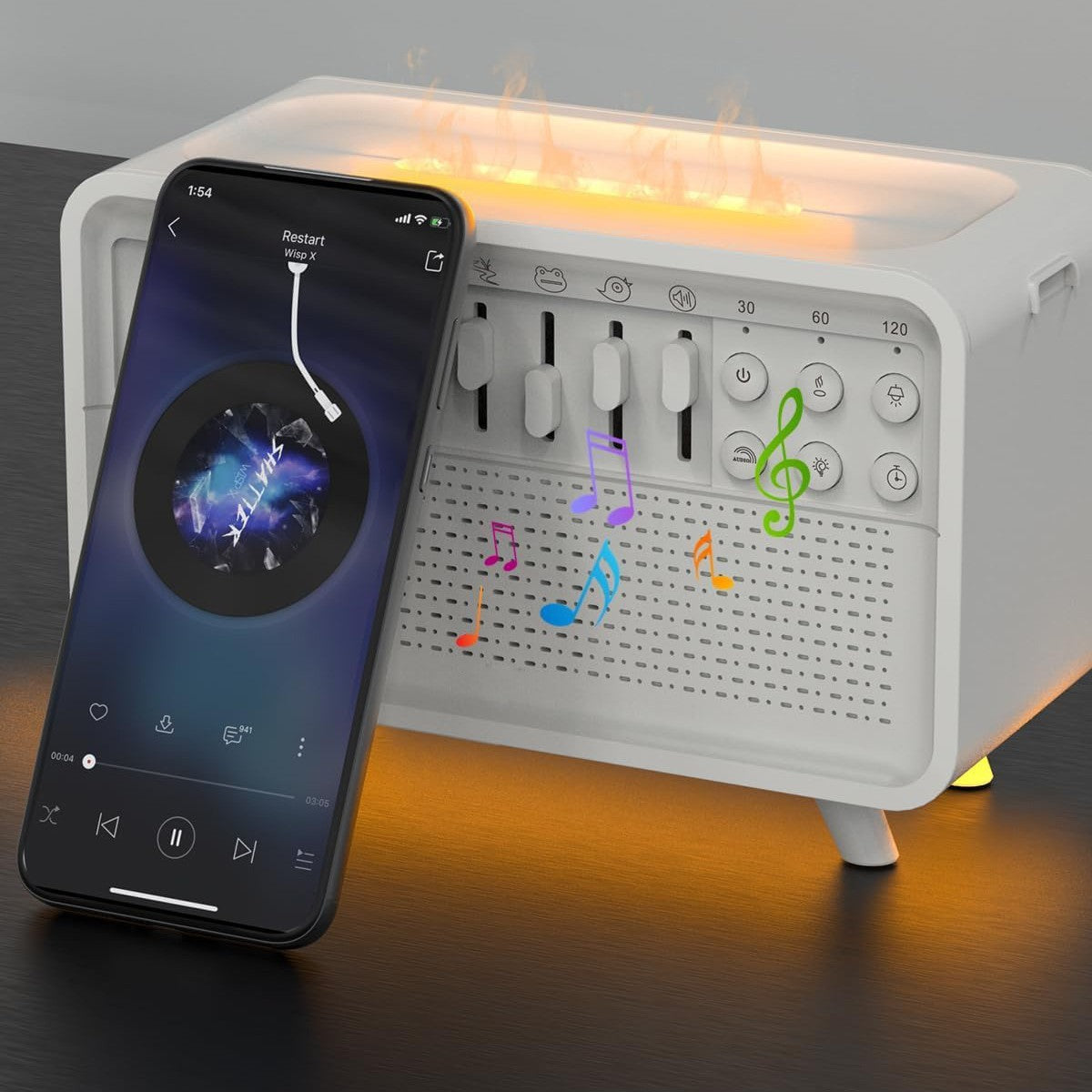 Bluetooth Speaker, Night Light & Humidifier