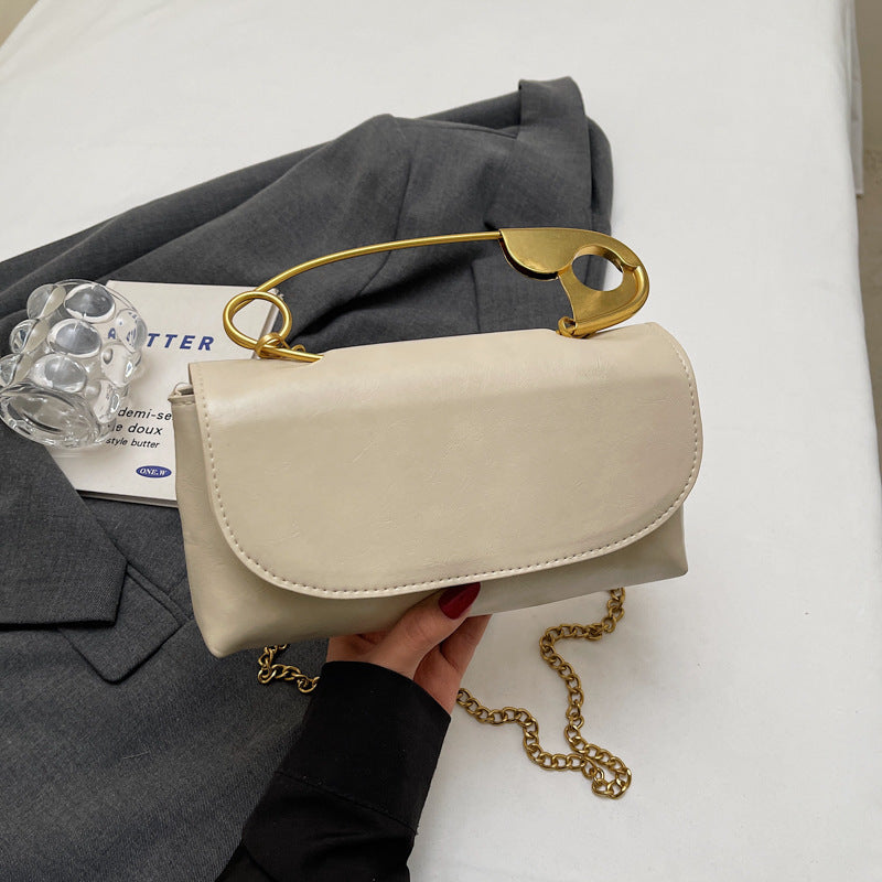 Creative Paper Clip Shoulder Handbag