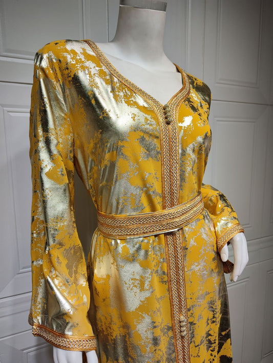 Gilded Robe With Belt