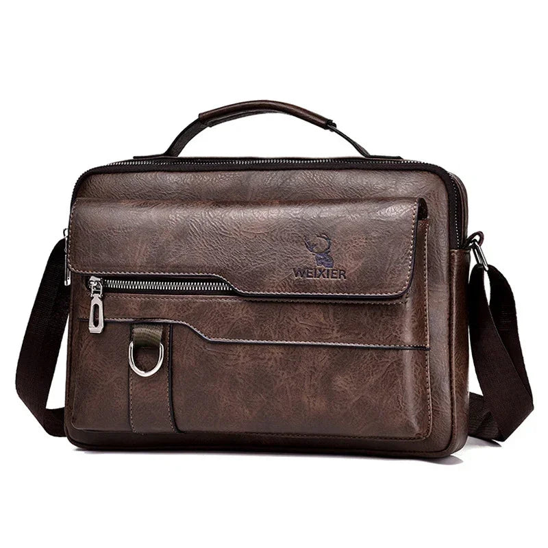 Men's PU Leather Shoulder Bag - YAXSO