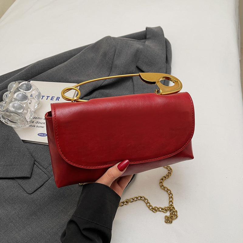 Creative Paper Clip Shoulder Handbag