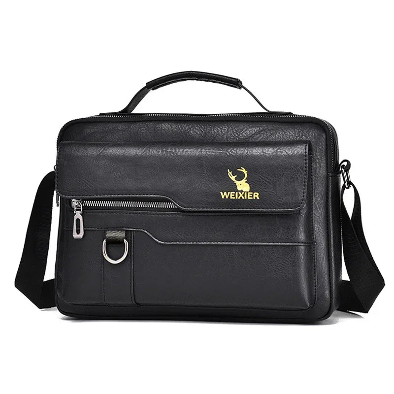 Men's PU Leather Shoulder Bag - YAXSO
