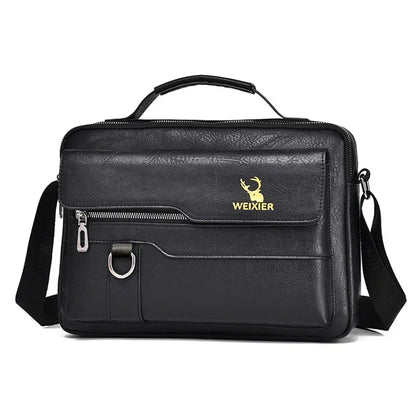 Men's PU Leather Shoulder Bag - YAXSO