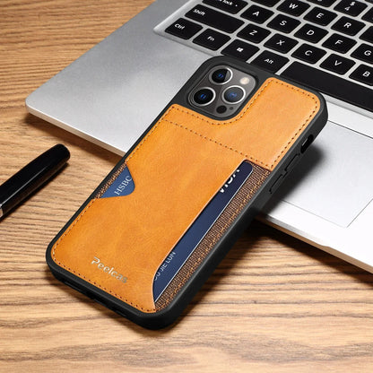Business Back Leather Card Phone Case - YAXSO