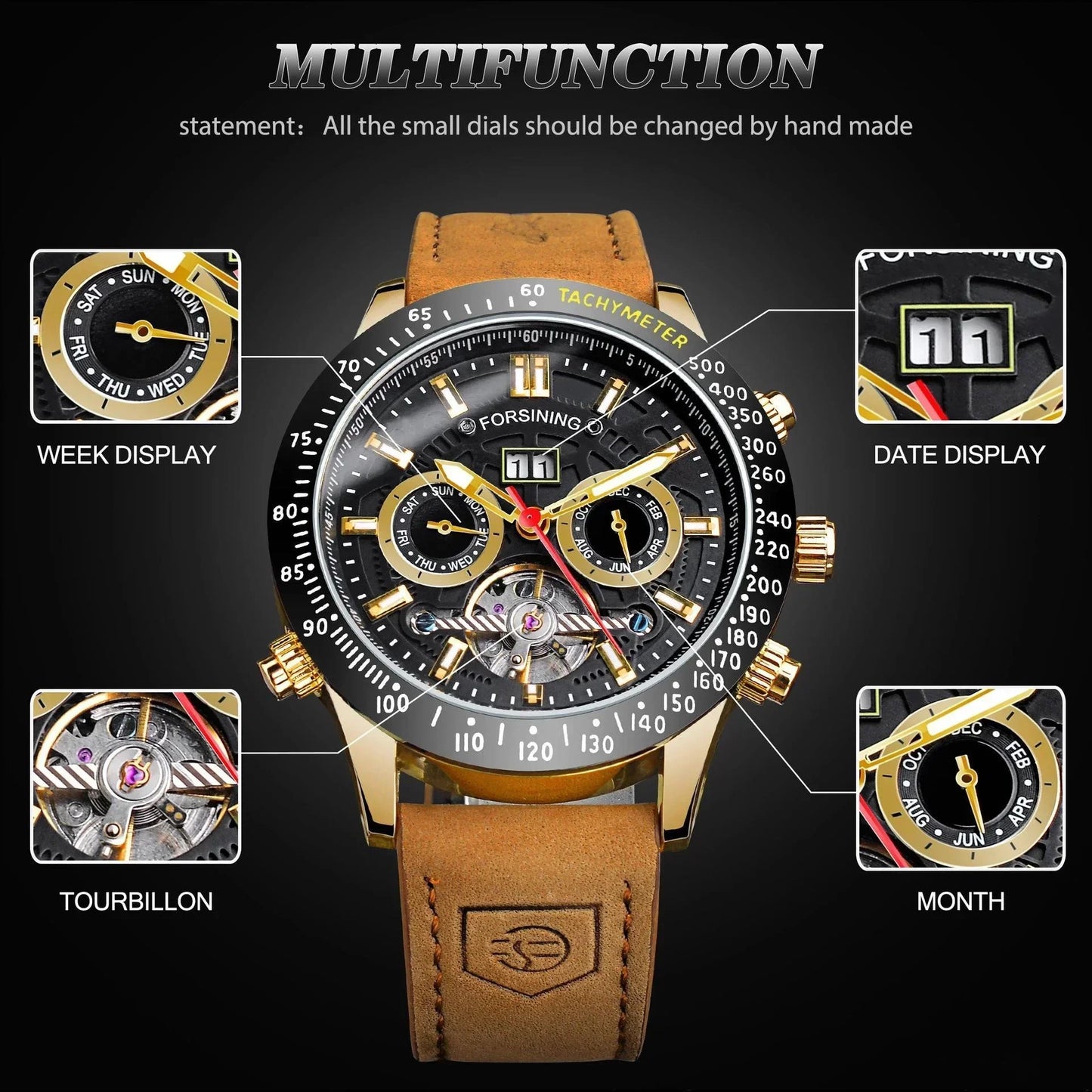Forsining Men’s Automatic Mechanical Watch - YAXSO