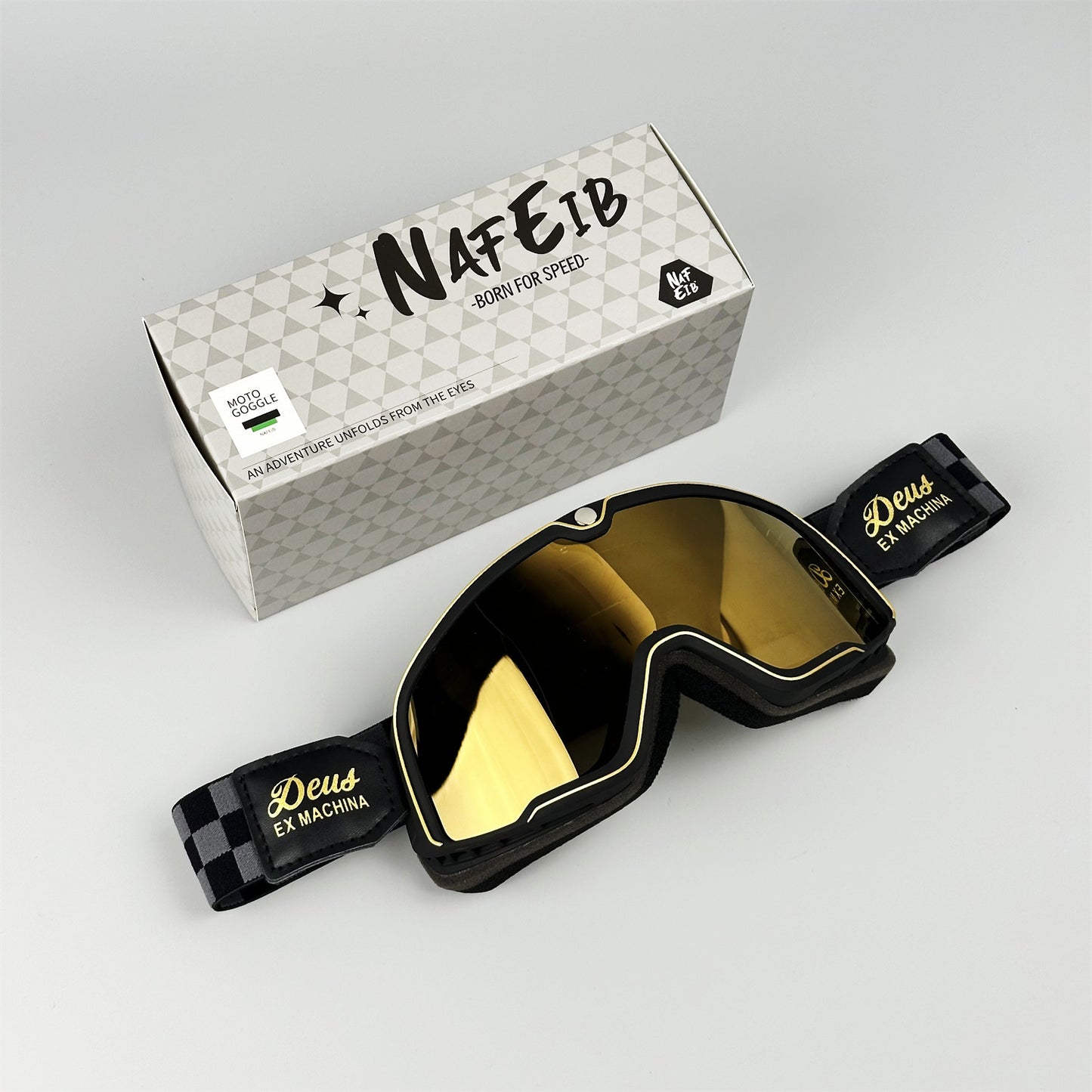 Retro DEUS Motorcycle Helmet Goggles | Windproof Sporty Goggles