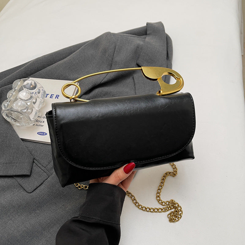 Creative Paper Clip Shoulder Handbag