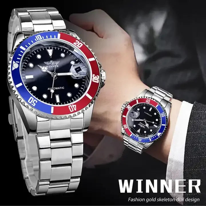 Winner 320 Watch Men Mechanical Automatic Watches Stainless Waterproof Man Wristwatches Dropshipping Reloj Hombre