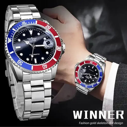 Winner 320 Watch Men Mechanical Automatic Watches Stainless Waterproof Man Wristwatches Dropshipping Reloj Hombre